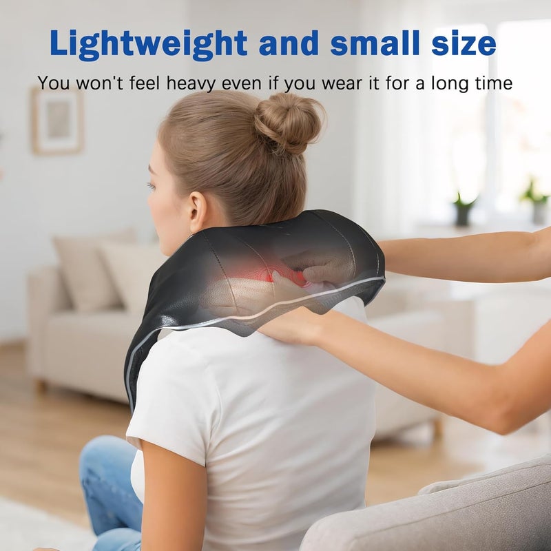 Joyset Neck Massager for Pain Relief Deep Tissue with Heat,Shiatsu Neck and Back Massager 4D Deep Kneading Massage for Shoulder,Gifts for Women Men Mom Dad Friend - Image 3